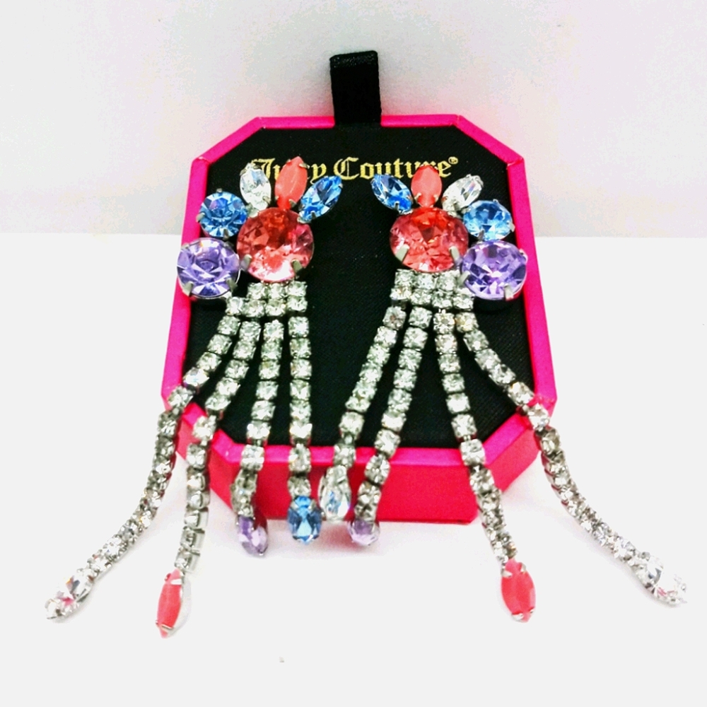 Beautiful Rhinestone Earrings by Juicy Couture